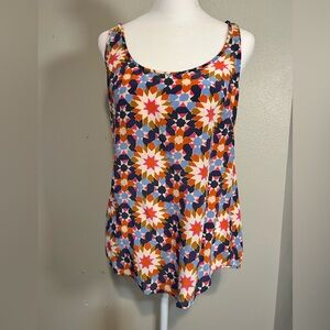 Fossil Multicolor Geometric Tank Top